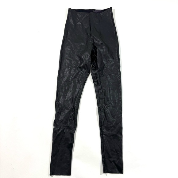Commando Faux Leather Leggings Black Size Medium - Picture 1 of 5
